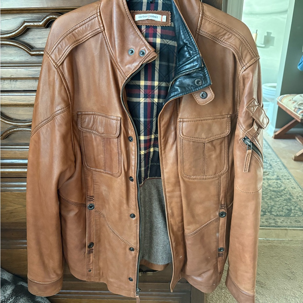 Men's Brown Leather Jacket